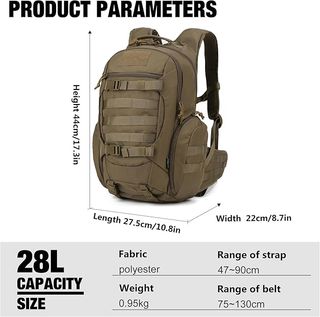 Mochila táctica militar 28L