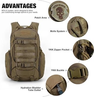 Mochila táctica militar 28L