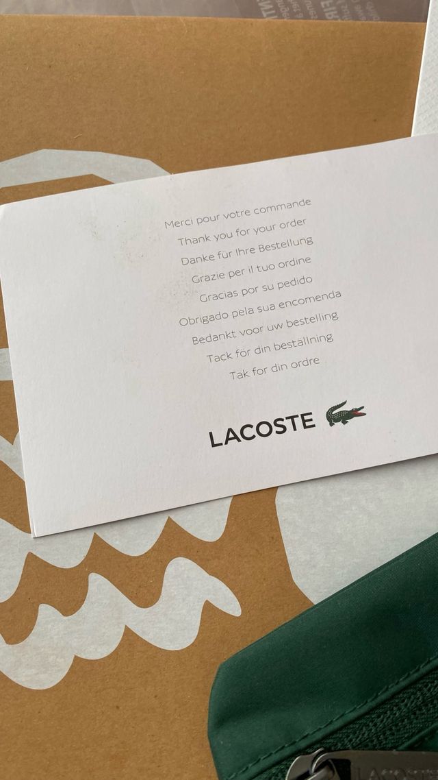 Neceser Lacoste verde