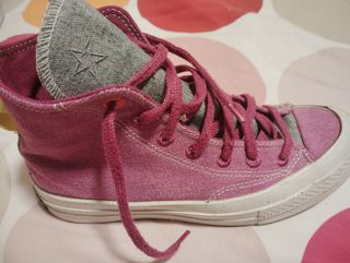 Converse All Star fucsia-gris