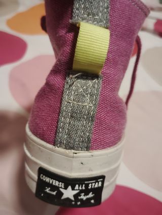Converse All Star fucsia-gris