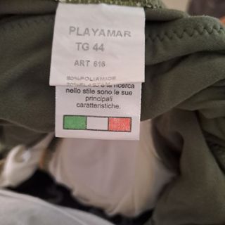 Costume intero verde oliva tg.44