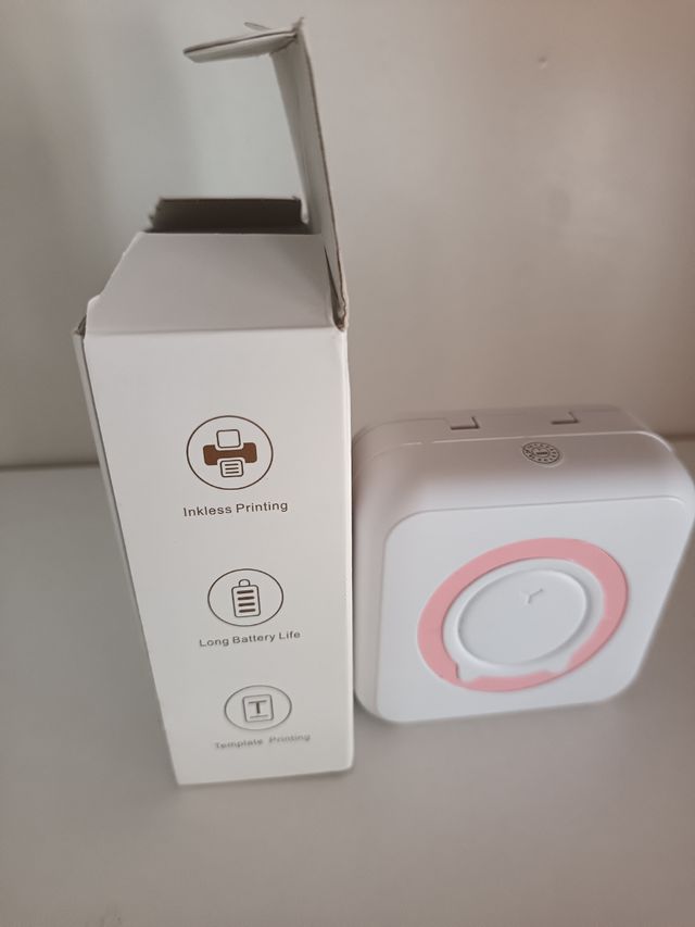 Mini impresora portátil rosa