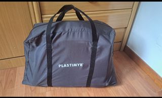 Mini cuna de viaje plastimyr gris