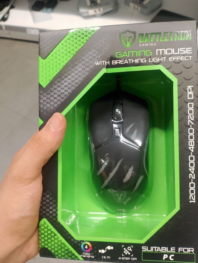 Ratón gamer Battletron LED