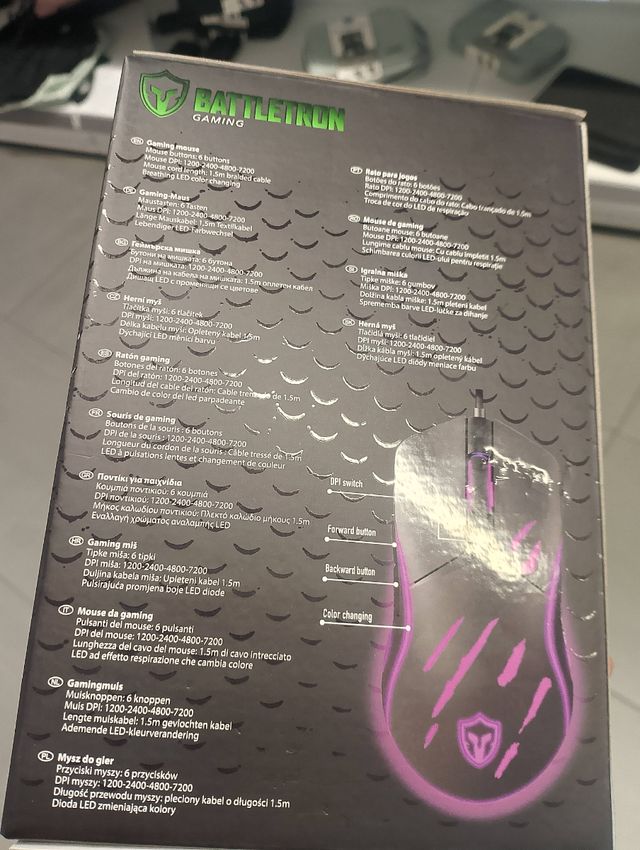 Ratón gamer Battletron LED