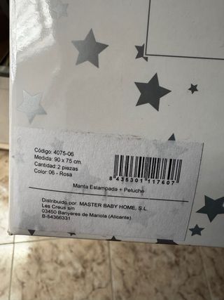 Oso peluche + mantita bebé