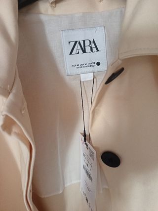 Chaqueta Zara beige talla M
