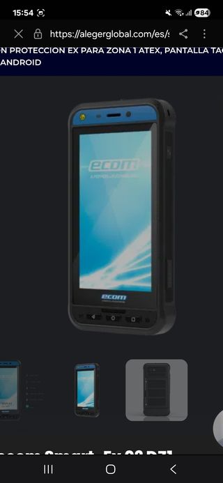  Teléfono atex 
ecom Smart EX Zona 1 Atex