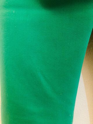 Pantalones rectos acampanados - verdes