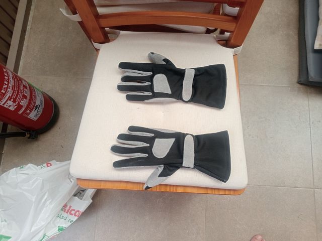 Guanti da karting - Nero/Grigio