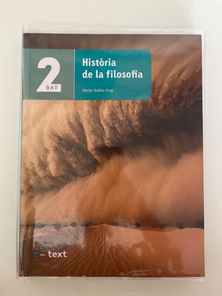 Libro Història de la filosofia 2n Batxillerat