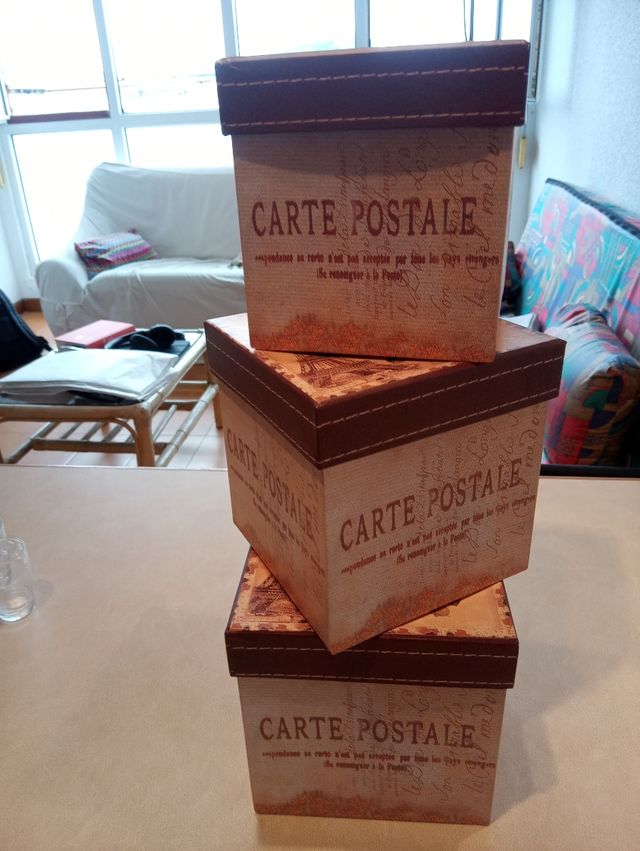 3 Cajas nido vintage París