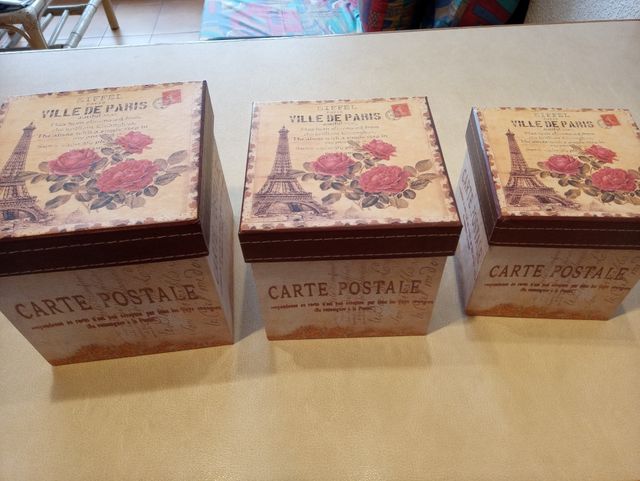 3 Cajas nido vintage París