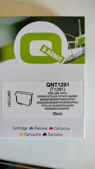 Cartucho Magenta Q-NOMIC T1293 y Negro T1291 Epson