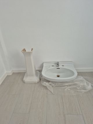 Lavabo cerámico retro Roca