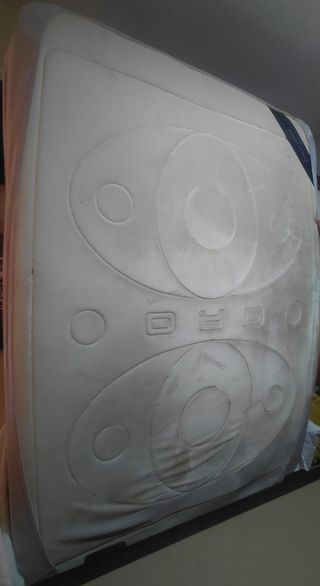 Cama con almacenaje - Beige y marrón