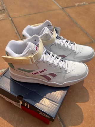 Reebok Royal BB4500 Hi Blancas Rosa
