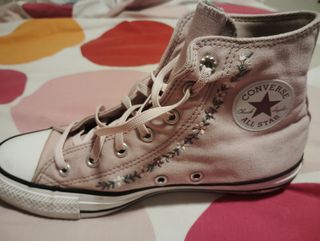 Converse All Star rosas bordadas