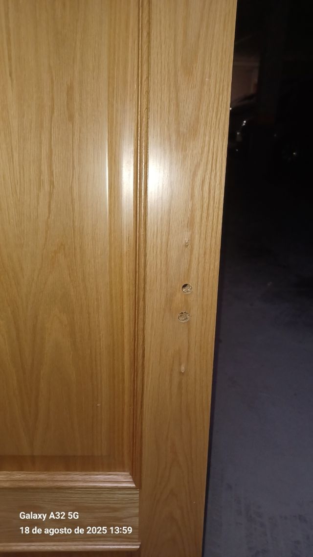 Puerta roble maciza 203 x 62 x 3,5 cm