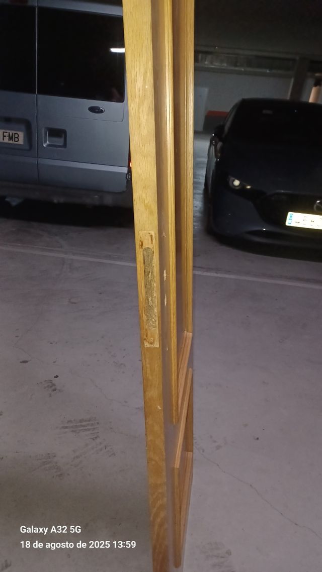 Puerta roble maciza 203 x 62 x 3,5 cm