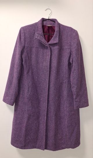 Abrigo largo morado El Corte Inglés
