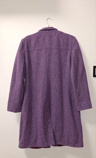 Abrigo largo morado El Corte Inglés