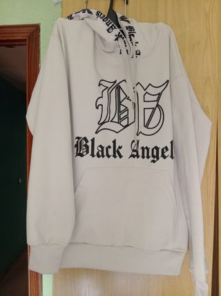 Sudadera beige Black Angel