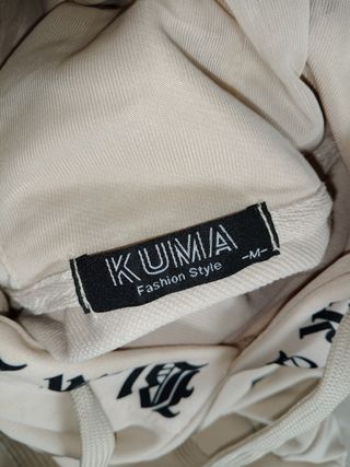Sudadera beige Black Angel