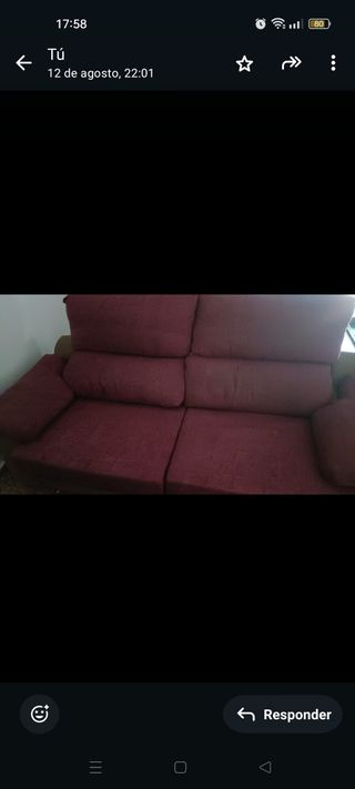 Sofá cama 2 plazas - Morado