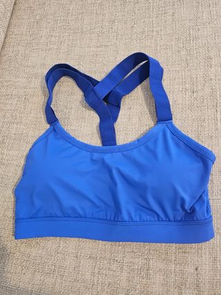 Sujetador deportivo azul talla M