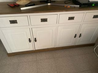 Mueble TV blanco - madera