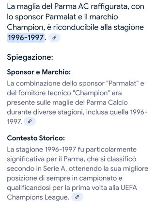 Canotta Parma AC anni '90 Champion XL Junior