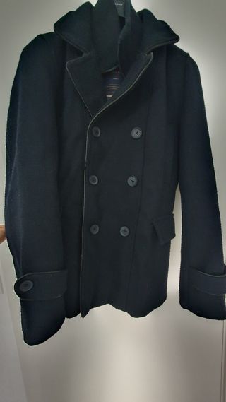 Abrigo Salsa Jeans azul, talla M, muy elegante