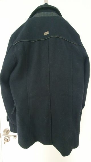 Abrigo Salsa Jeans azul, talla M, muy elegante