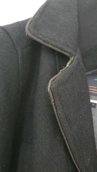 Abrigo Salsa Jeans azul, talla M, muy elegante