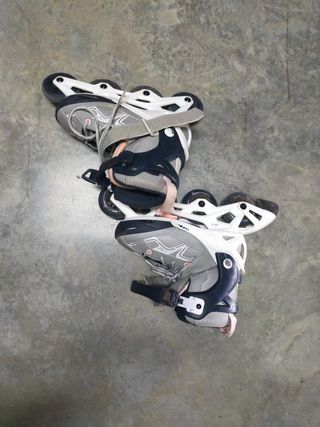 Patines extensibles  en línea niña 
Talla 32- 35