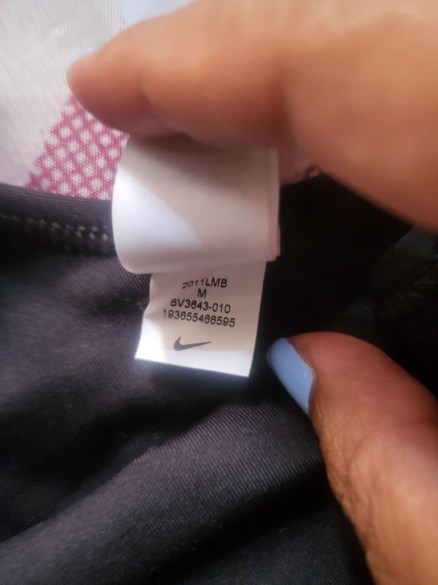 Sujetador deportivo Nike S/M negro