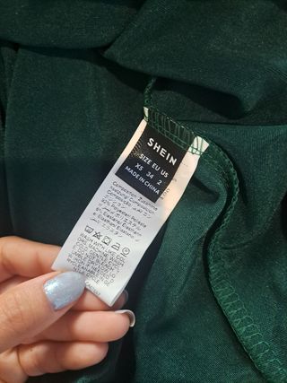 Vestito verde corto estivo