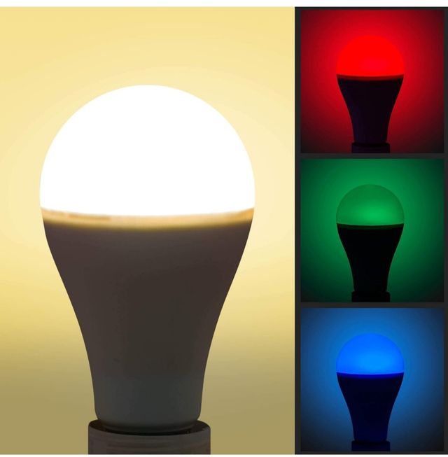 SEBSON® E27 LED Color, 15 RGB + Calido Blanca 2700