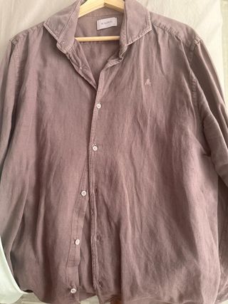Camisa Scalpers lino marrón - L