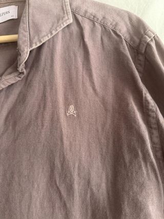 Camisa Scalpers lino marrón - L