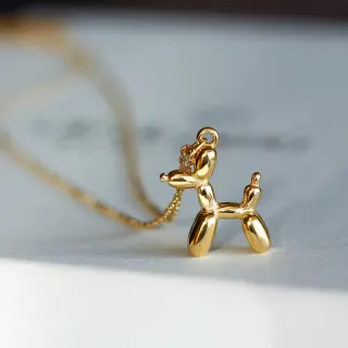Collar Perro Globo Acero Dorado