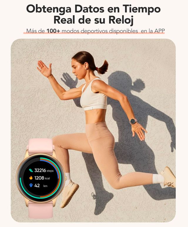 Smartwatch Mujer Rosa con Llamadas