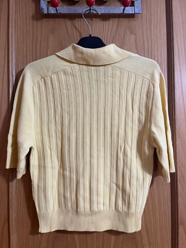 Jersey Zara primavera- verano amarillo pastel