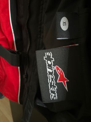 Chaqueta moto Alpinestars roja-negra doble forro