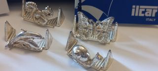 Segnaposto animali vintage - Argento