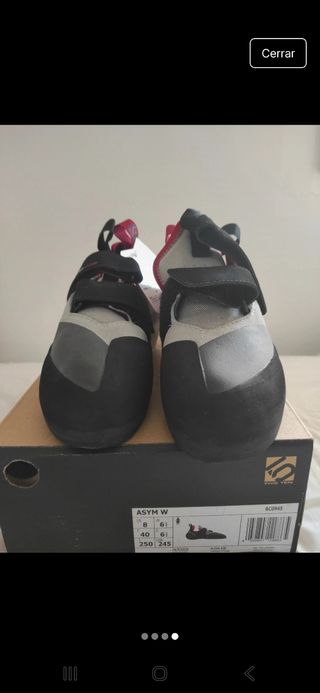 Pies de gato escalada - Gris y Rojo