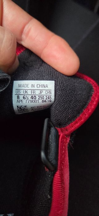 Pies de gato escalada - Gris y Rojo