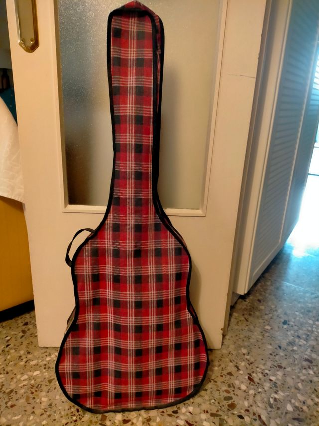 Guitarra clásica española con funda